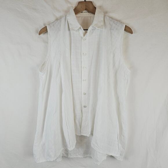 SBJ Austin Liv Top, poplin,‎ white, one size - Picture 1 of 5